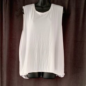 Split back workout tank